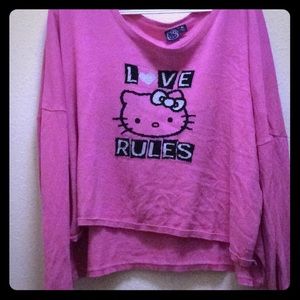 Hello Kitty Pink Oversized Sweater